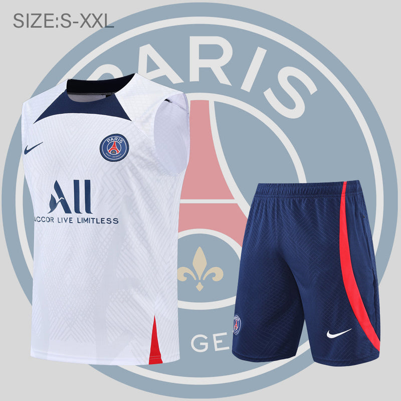 Conjunto Treino PSG - Masculino - Branca