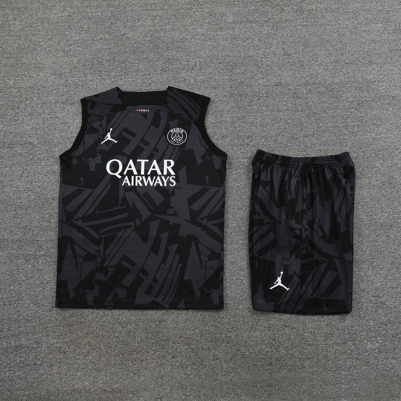 Conjunto Treino PSG 2023 - Masculino - Preta