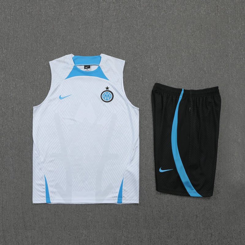 Conjunto Treino Inter de Milão 2022/23 - Masculino - Branca
