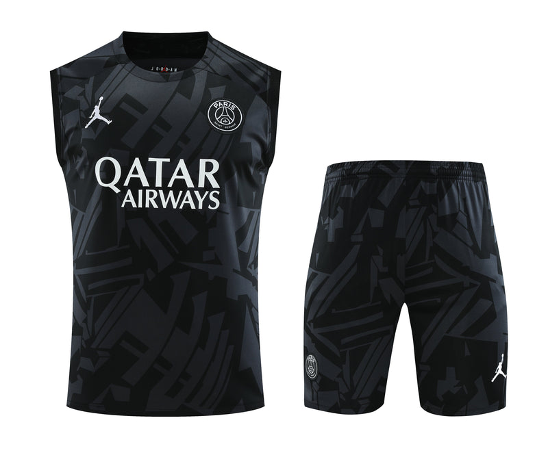 Conjunto Treino PSG 2023 - Masculino - Preta