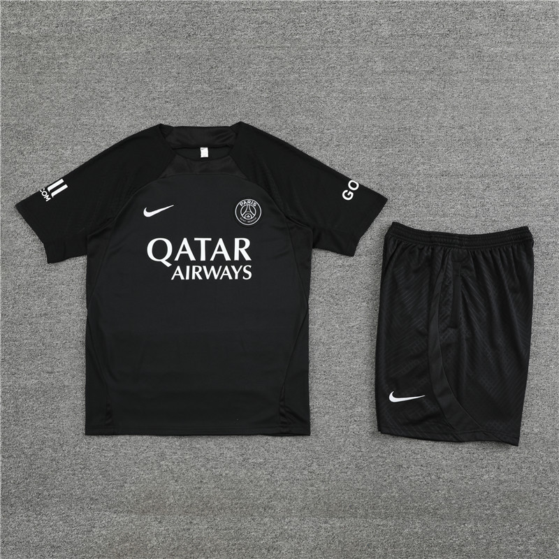 Conjunto Treino PSG 2022- Masculino - Preta