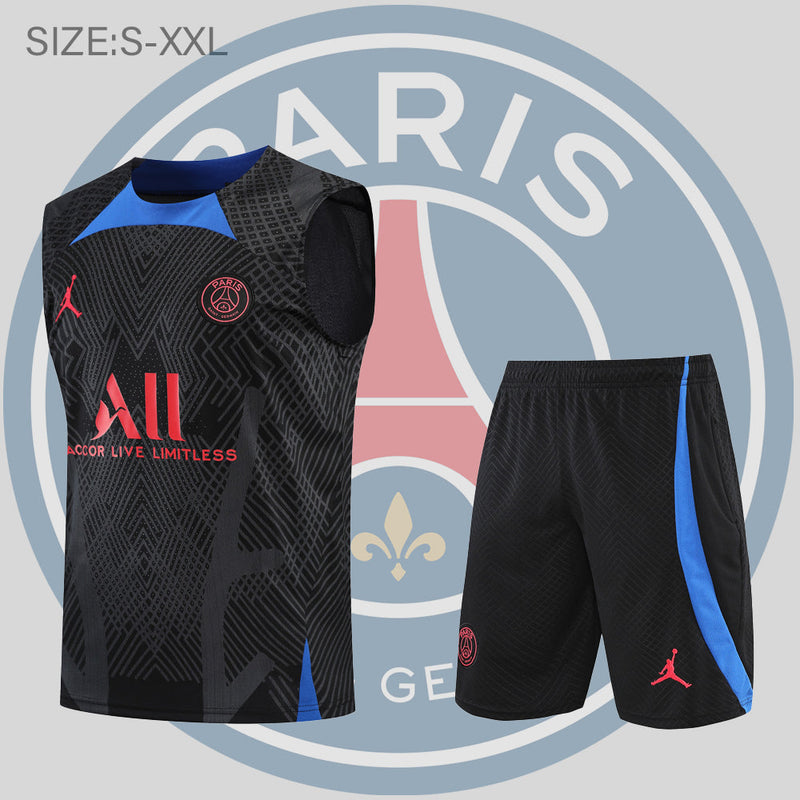 Conjunto Treino PSG - Masculino - Preta